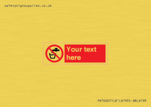 Custom prohibition not drinking water